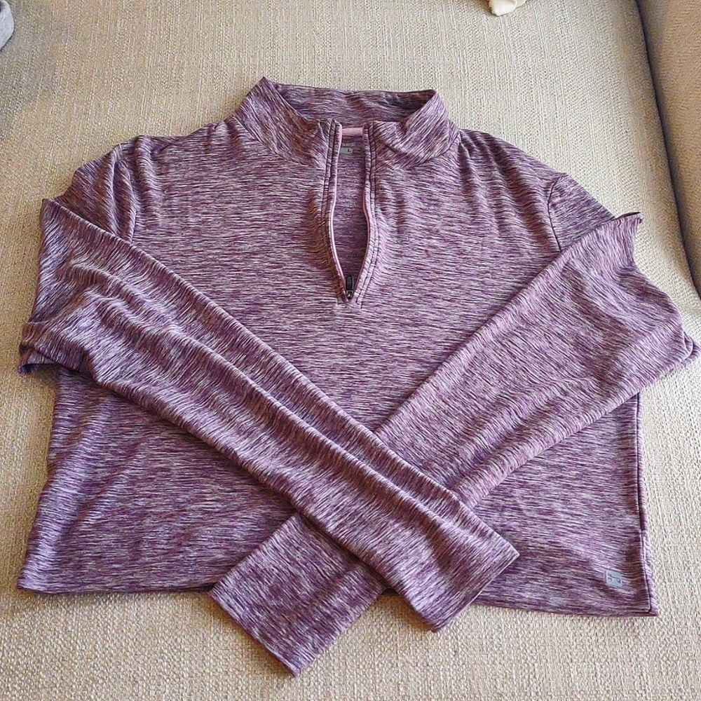 Hind running long sleeve crop top